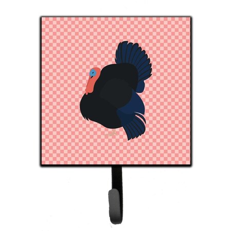 Jensendistributionservices Norfolk Black Turkey Pink Check Leash or Key Holder MI1710008